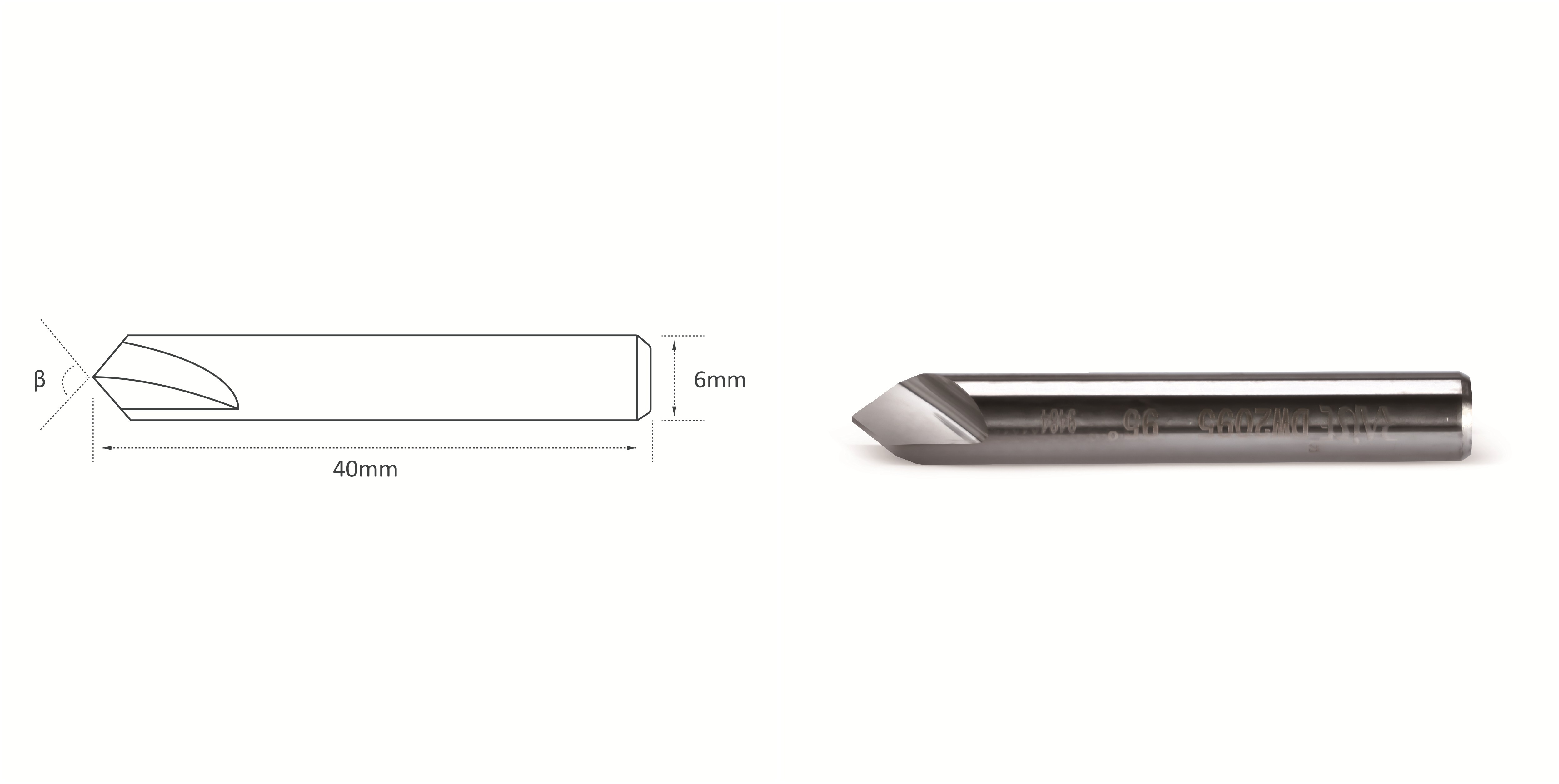 solid carbide double-edged dimple cutter