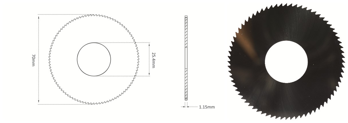 φ70x1.15xφ25.4