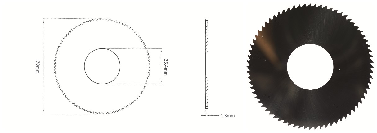 φ70x1.3xφ25.4